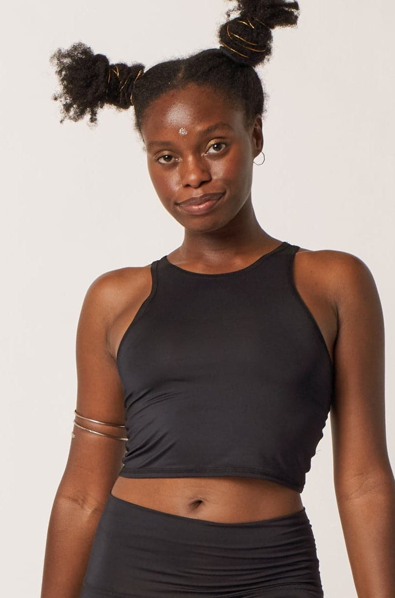 Teeki Solid Black Mermaid Tank | Teeki | Evolve Fit Wear