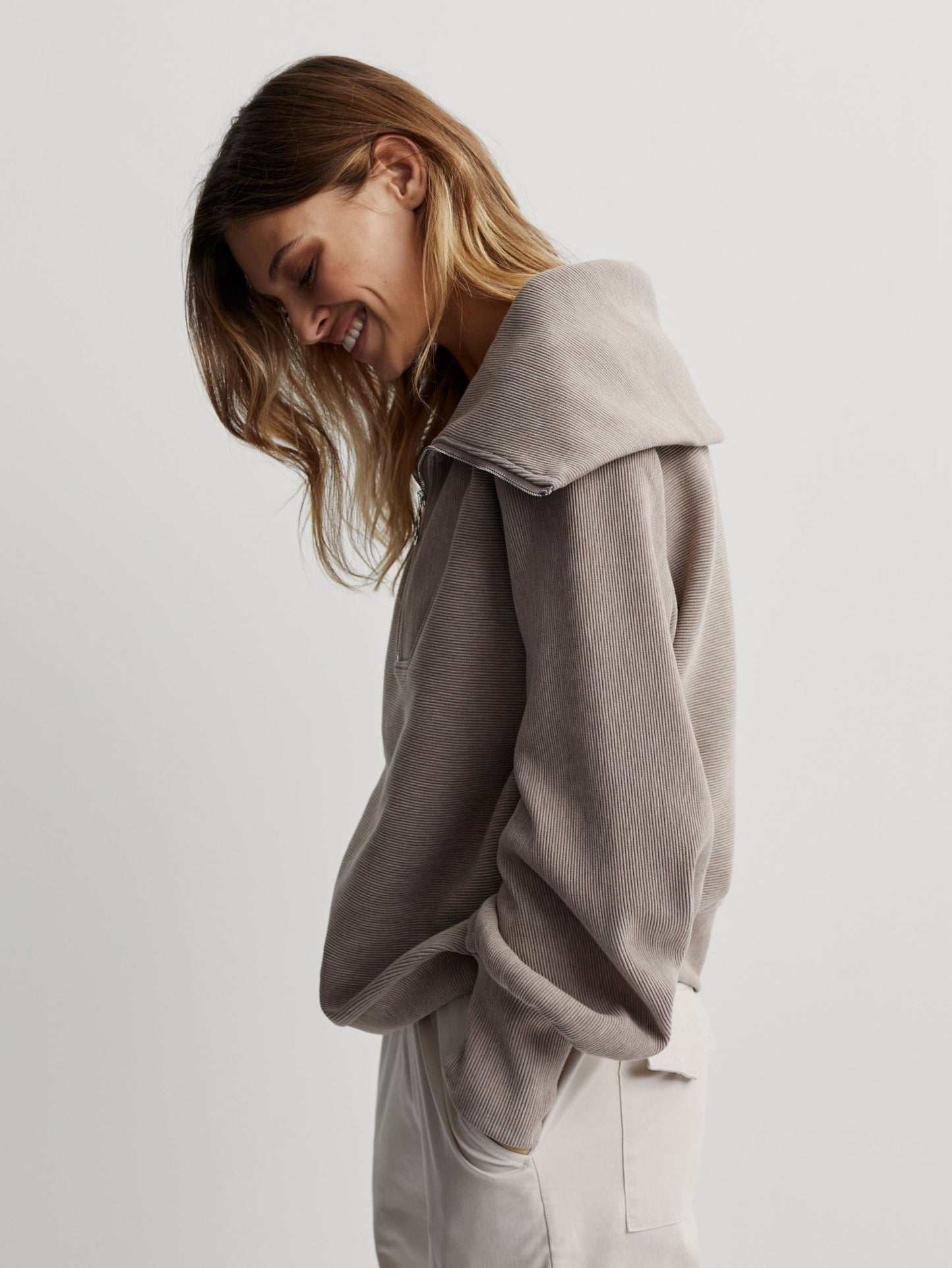 Varley Vine Half Zip – Taupe Marl | Varley | Evolve Fit Wear