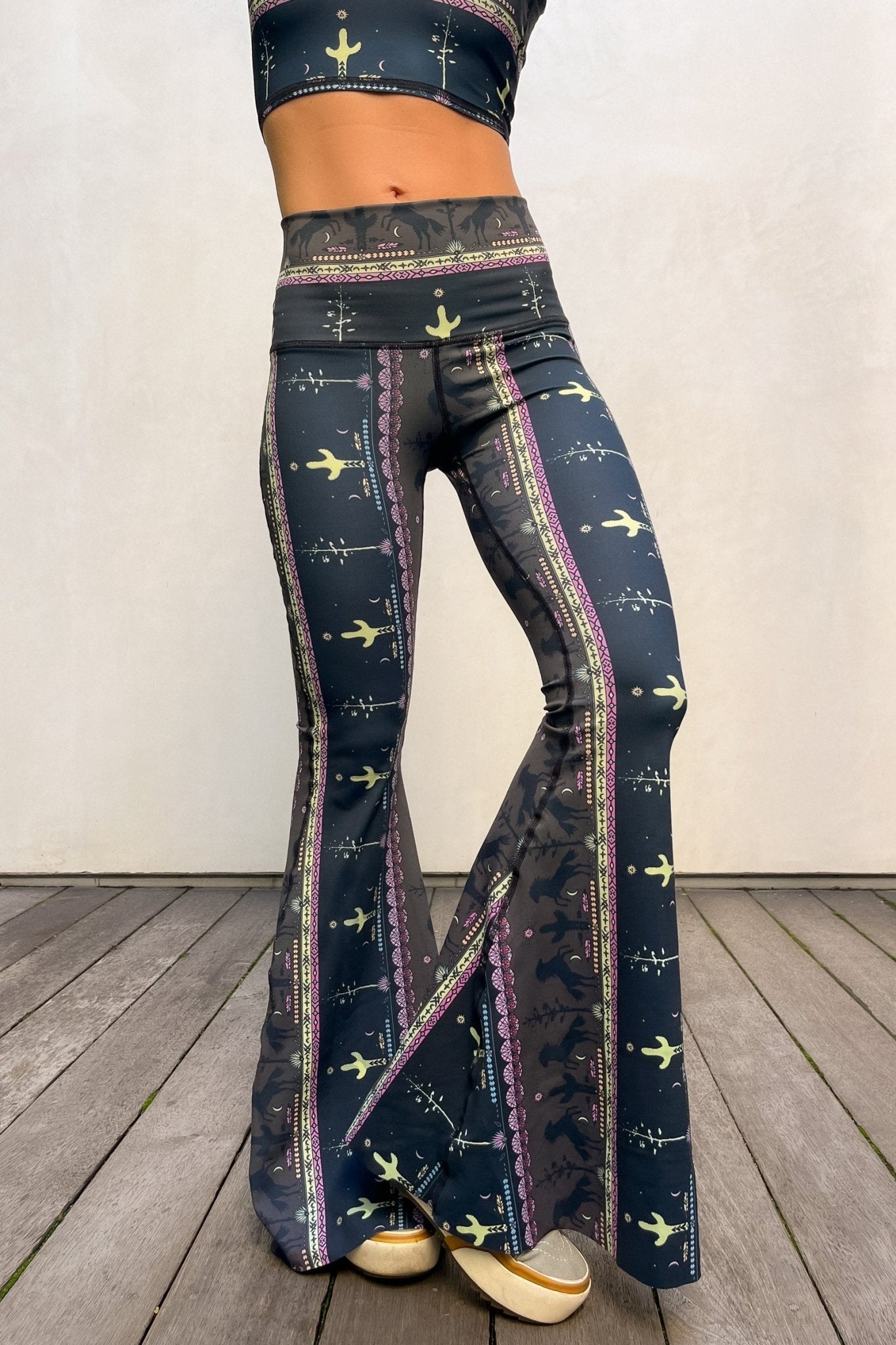 Wild and Free Crop Bell Bottom | Teeki | Evolve Fit Wear