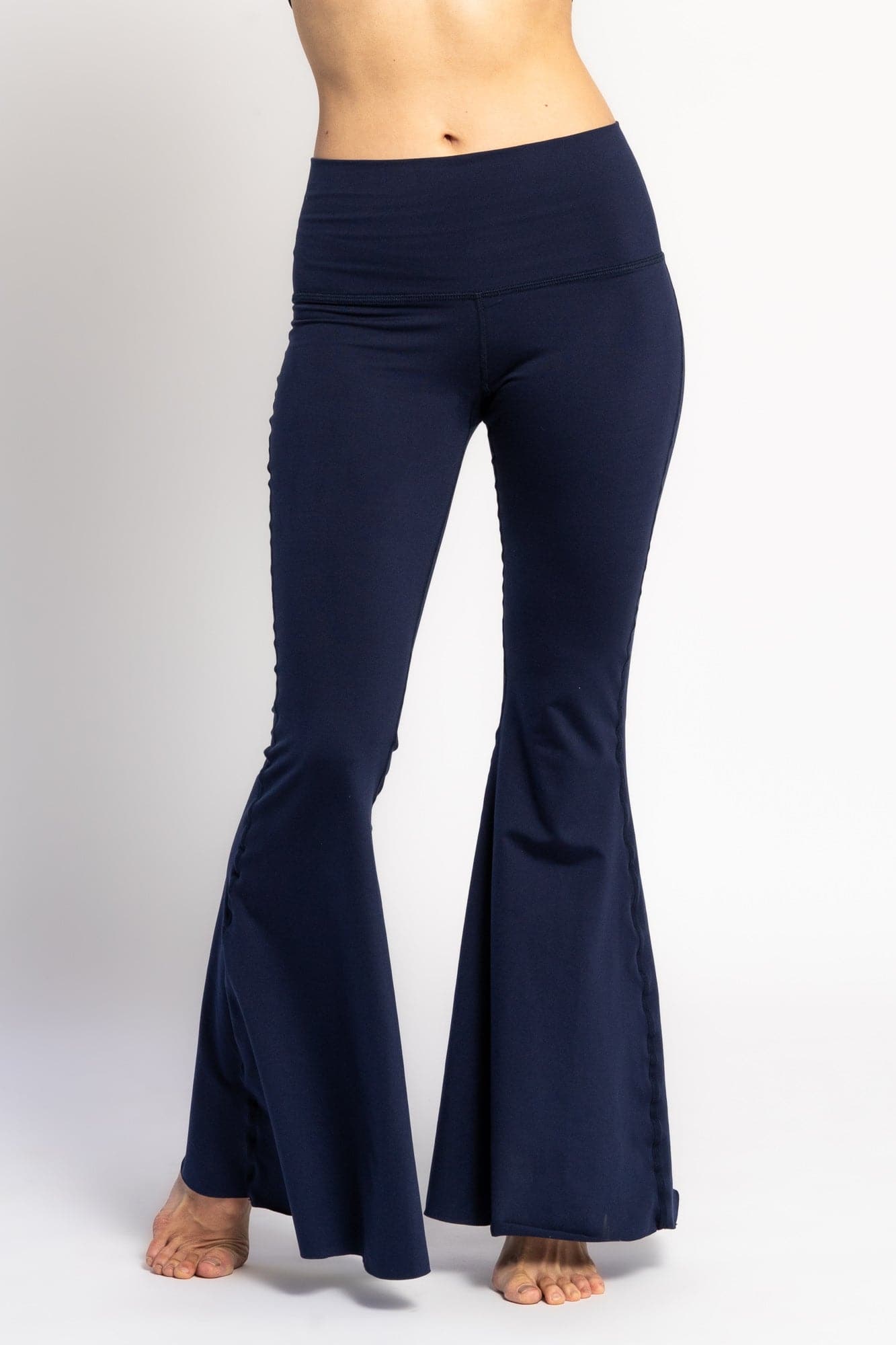 WithLove ♡ Solid Navy Crop Bell Bottom *Waistlist | WithLove | Evolve Fit Wear