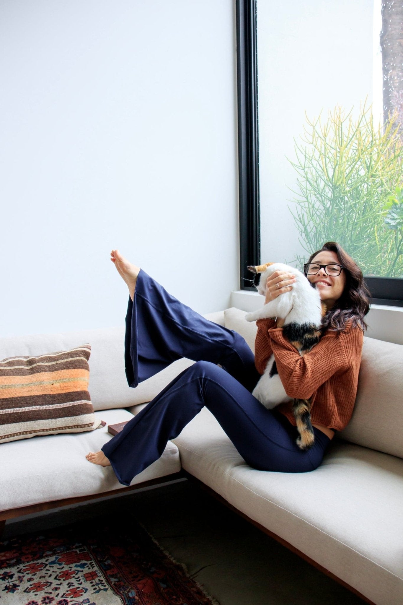 WithLove ♡ Solid Navy Crop Bell Bottom *Waistlist | WithLove | Evolve Fit Wear