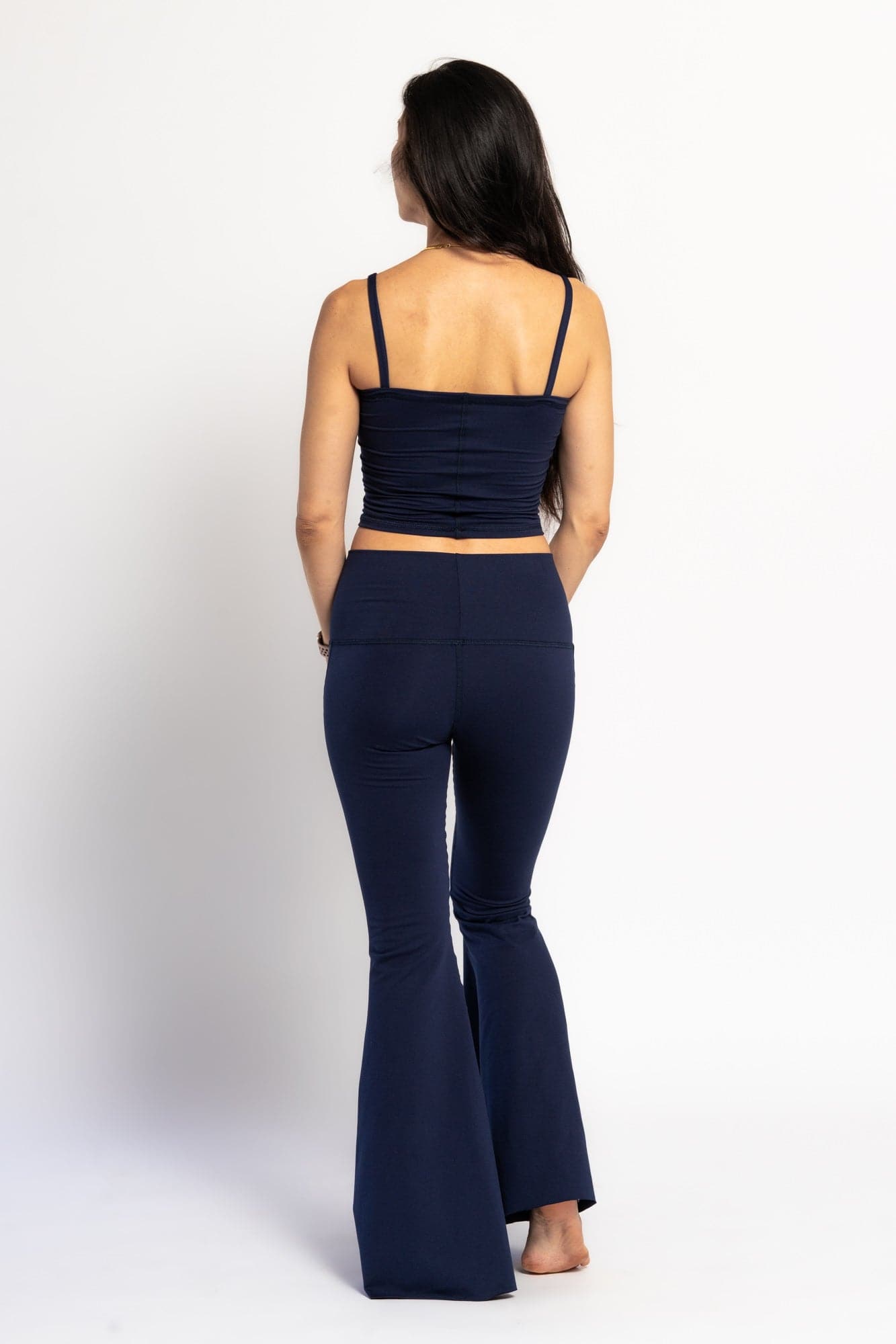 WithLove ♡ Solid Navy Crop Bell Bottom *Waistlist | WithLove | Evolve Fit Wear