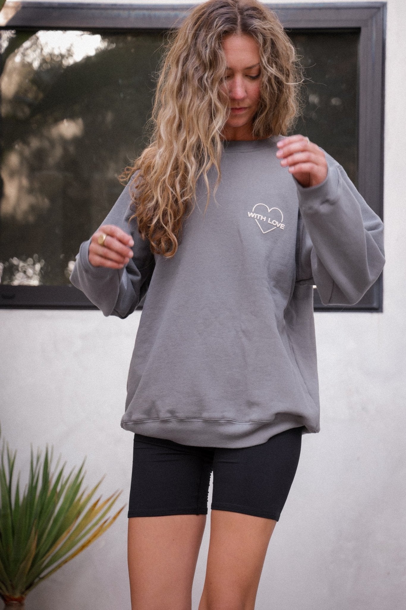 WithLove ♡ 'To Be Loved' Printed Pullover Sweatshirt | WithLove | Evolve Fit Wear