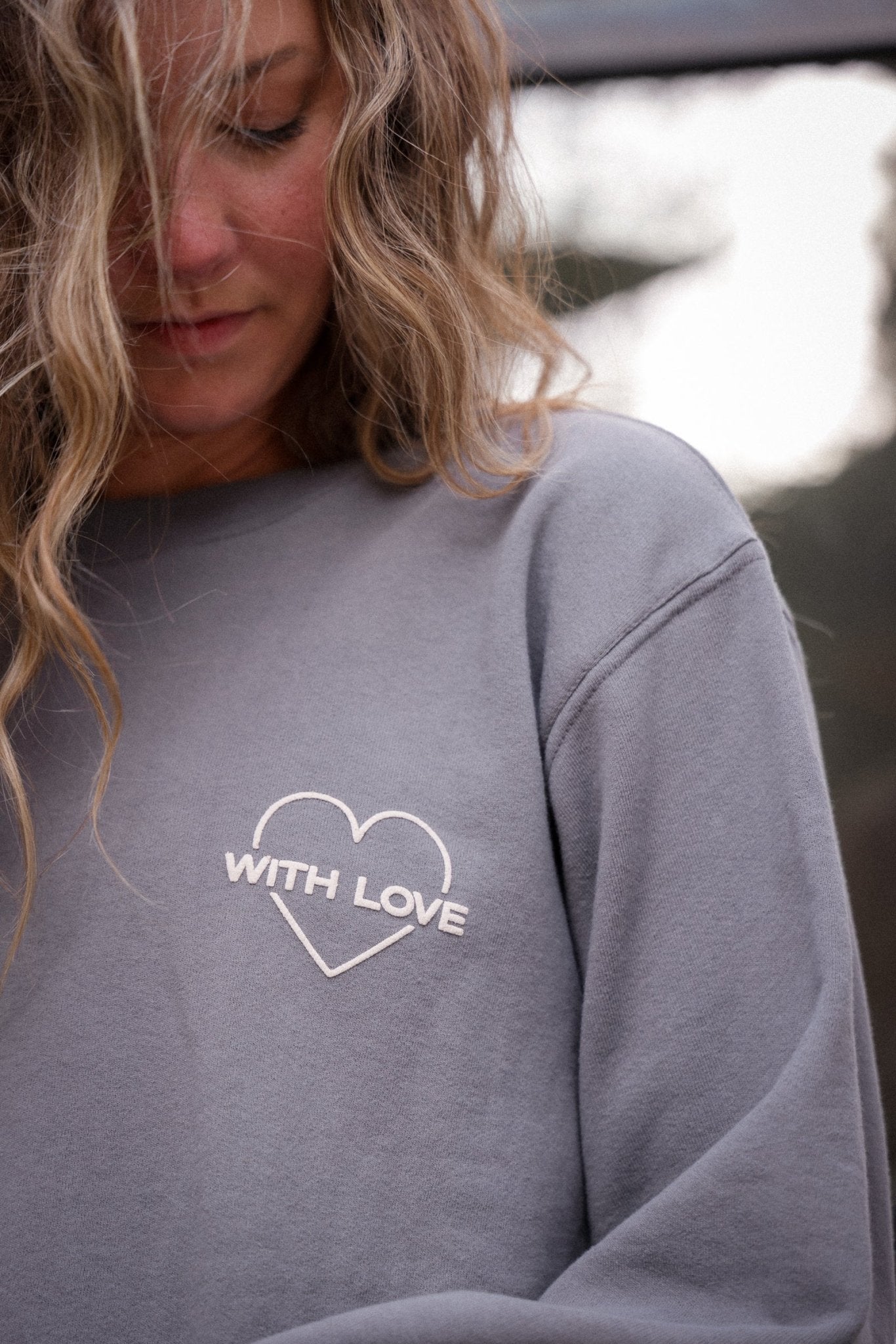 WithLove ♡ 'To Be Loved' Printed Pullover Sweatshirt | WithLove | Evolve Fit Wear