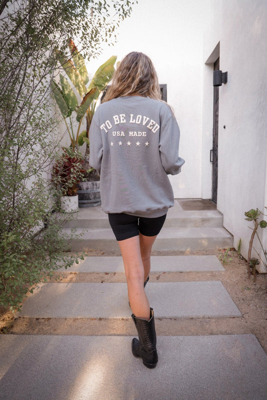 WithLove ♡ 'To Be Loved' Printed Pullover Sweatshirt | WithLove | Evolve Fit Wear