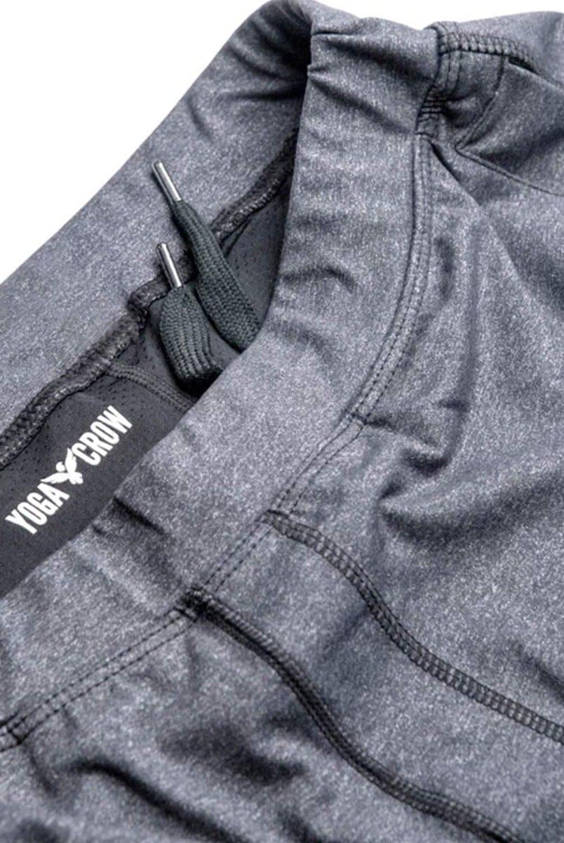 Yoga Crow Heather Grey Swerve Short | Yoga Crow | Evolve Fit Wear