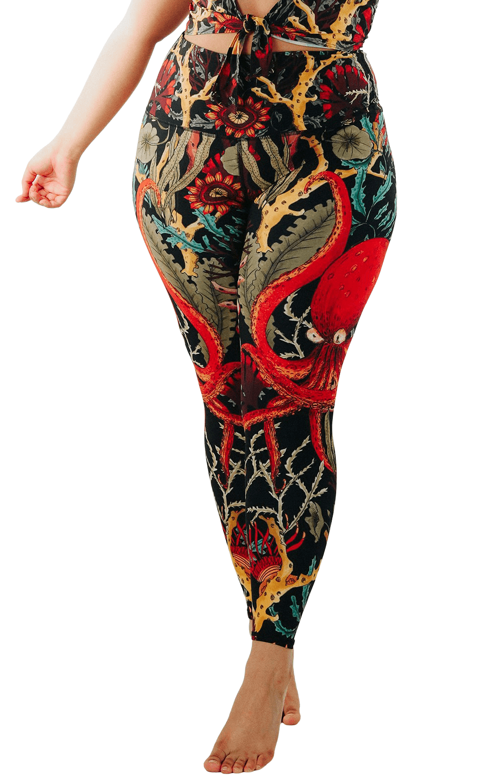 Yoga Democracy Coral My Name Printed Yoga Leggings | Yoga Democracy | Evolve Fit Wear