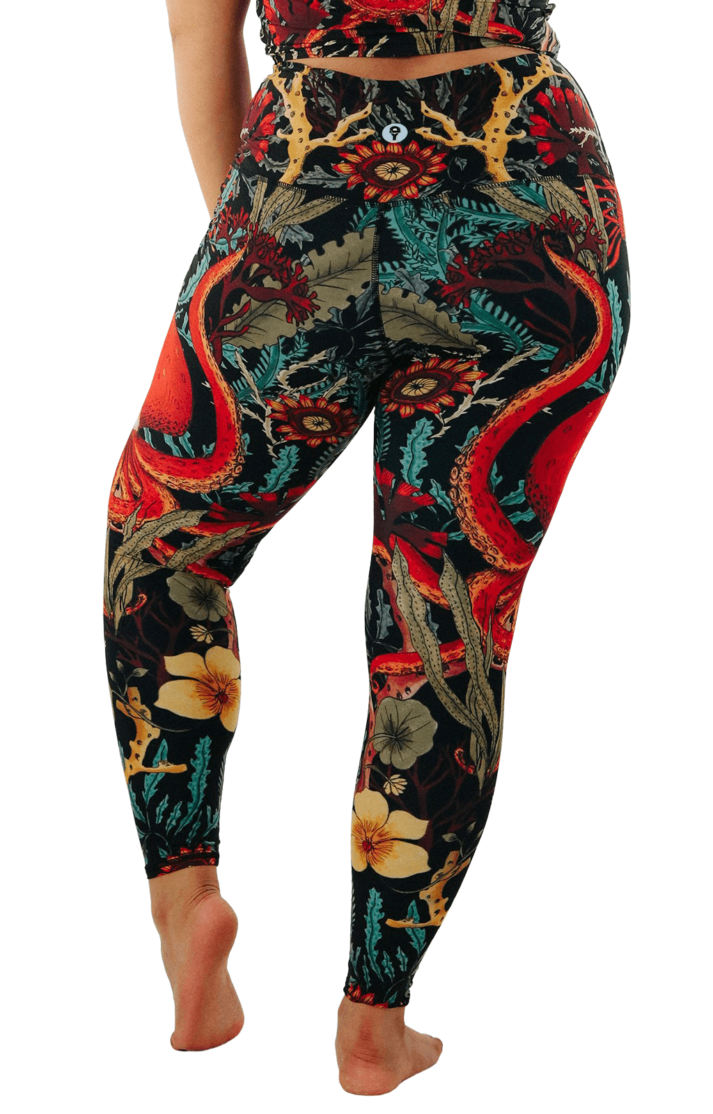 Yoga Democracy Coral My Name Printed Yoga Leggings | Yoga Democracy | Evolve Fit Wear