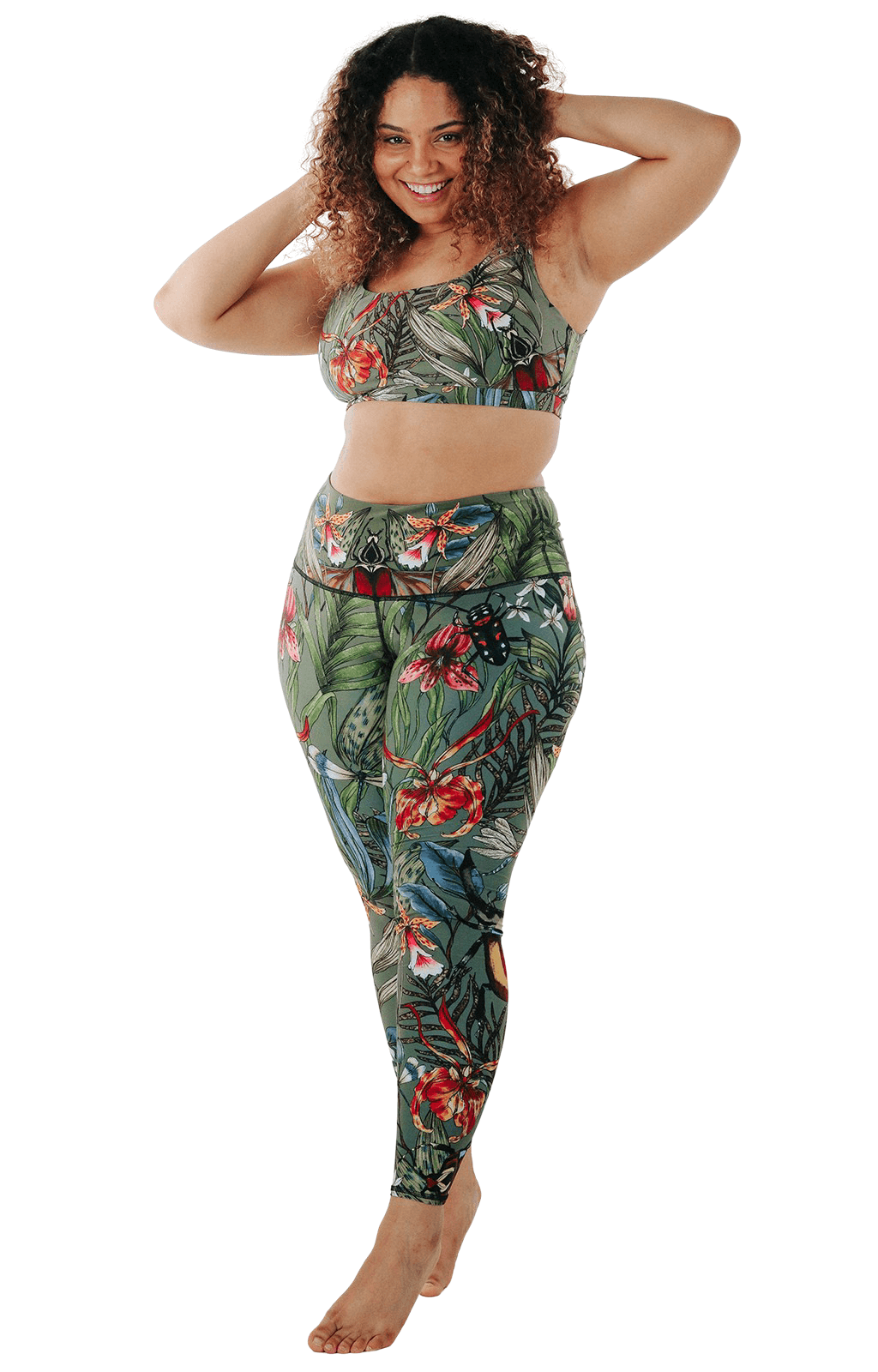 Yoga Democracy Green Thumb Printed Yoga Leggings | Yoga Democracy | Evolve Fit Wear