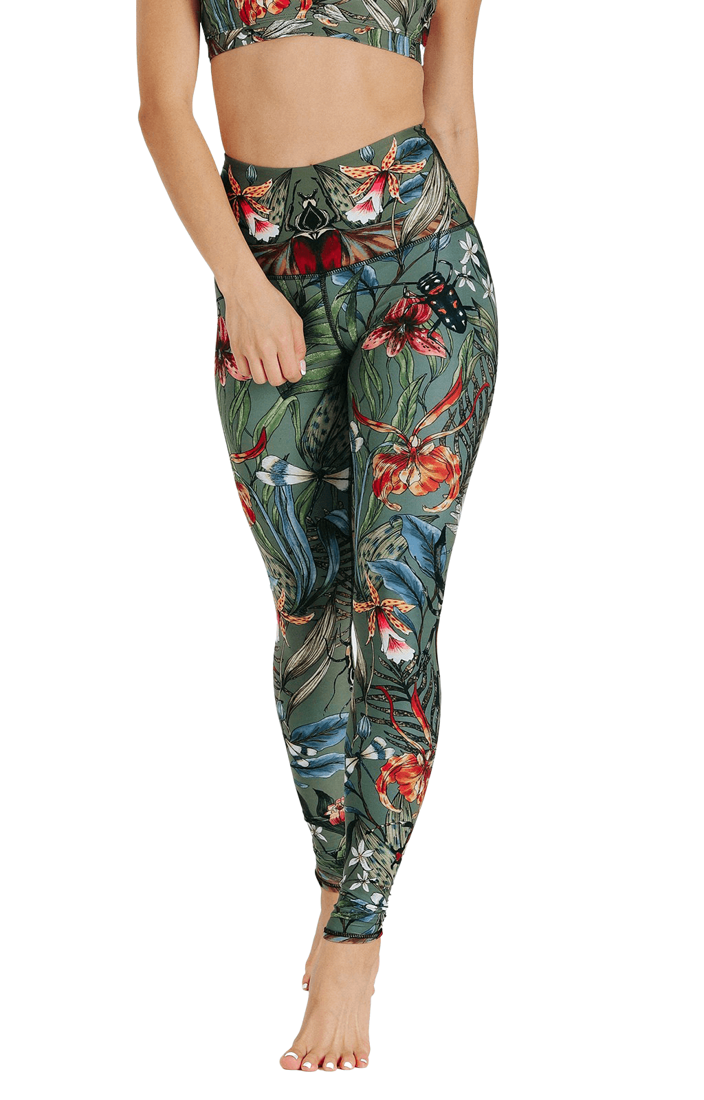 Yoga Democracy Green Thumb Printed Yoga Leggings | Yoga Democracy | Evolve Fit Wear