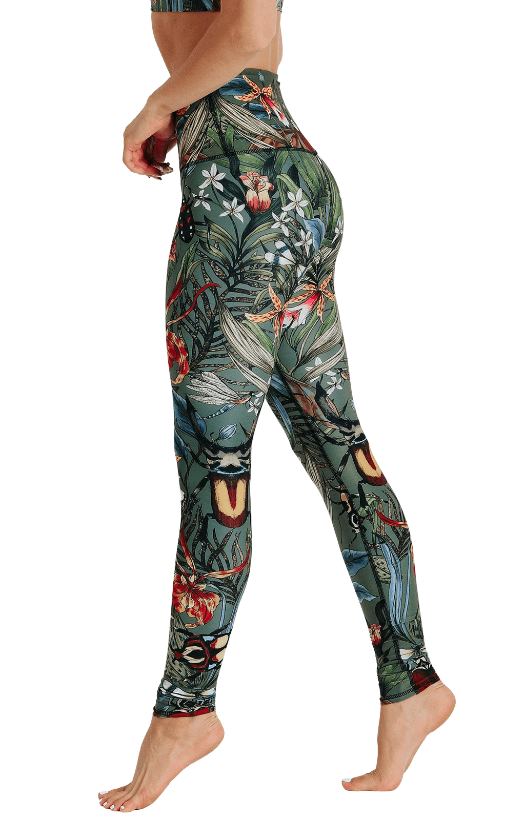Yoga Democracy Green Thumb Printed Yoga Leggings | Yoga Democracy | Evolve Fit Wear