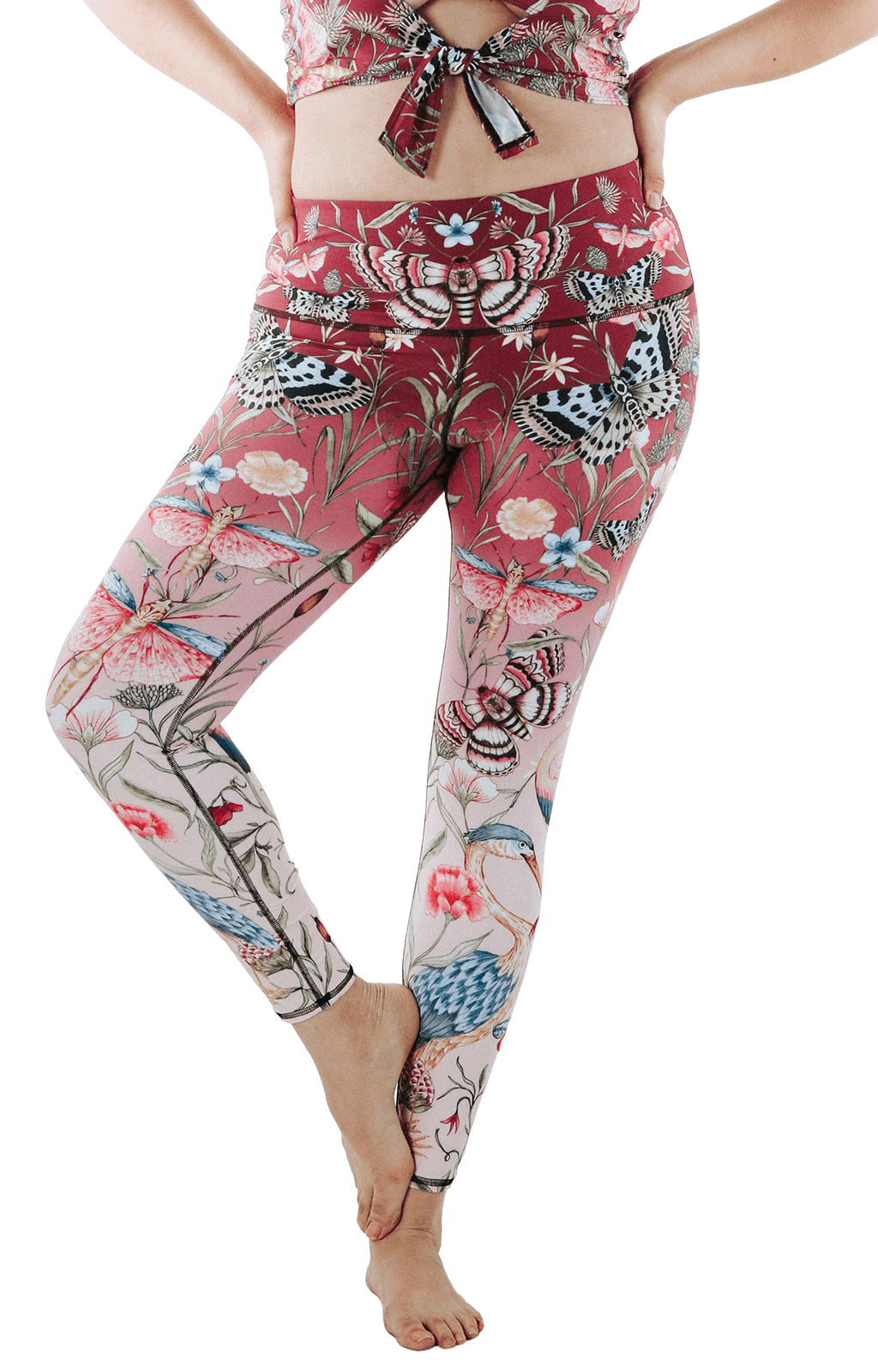 Yoga Democracy Pretty in Pink Printed Yoga Leggings | Yoga Democracy | Evolve Fit Wear