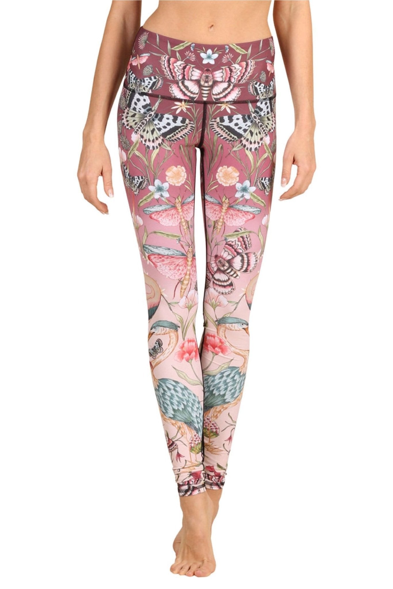 Yoga Democracy Pretty in Pink Printed Yoga Leggings | Yoga Democracy | Evolve Fit Wear