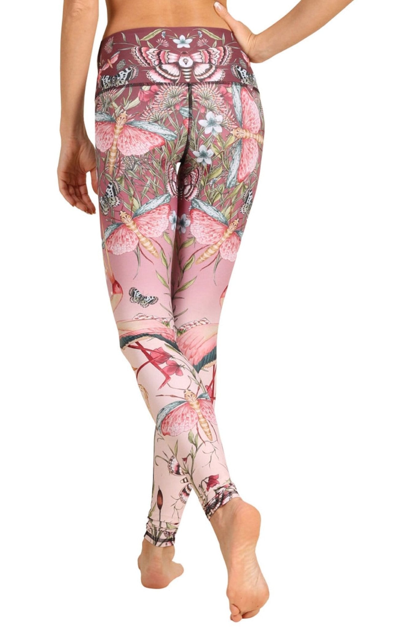 Yoga Democracy Pretty in Pink Printed Yoga Leggings | Yoga Democracy | Evolve Fit Wear