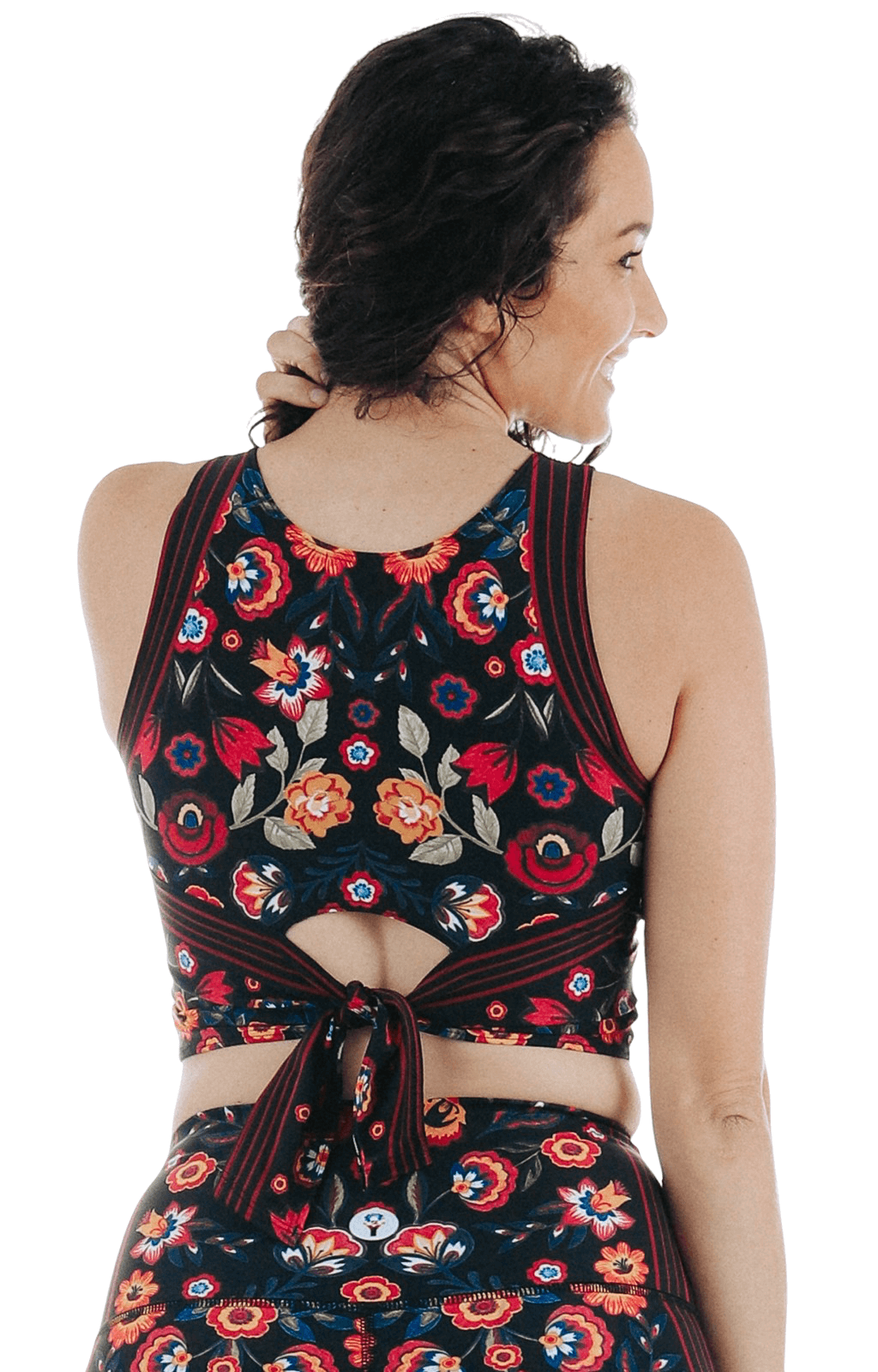 Yoga Democracy Reversible Knot Top in Folklore | Yoga Democracy | Evolve Fit Wear