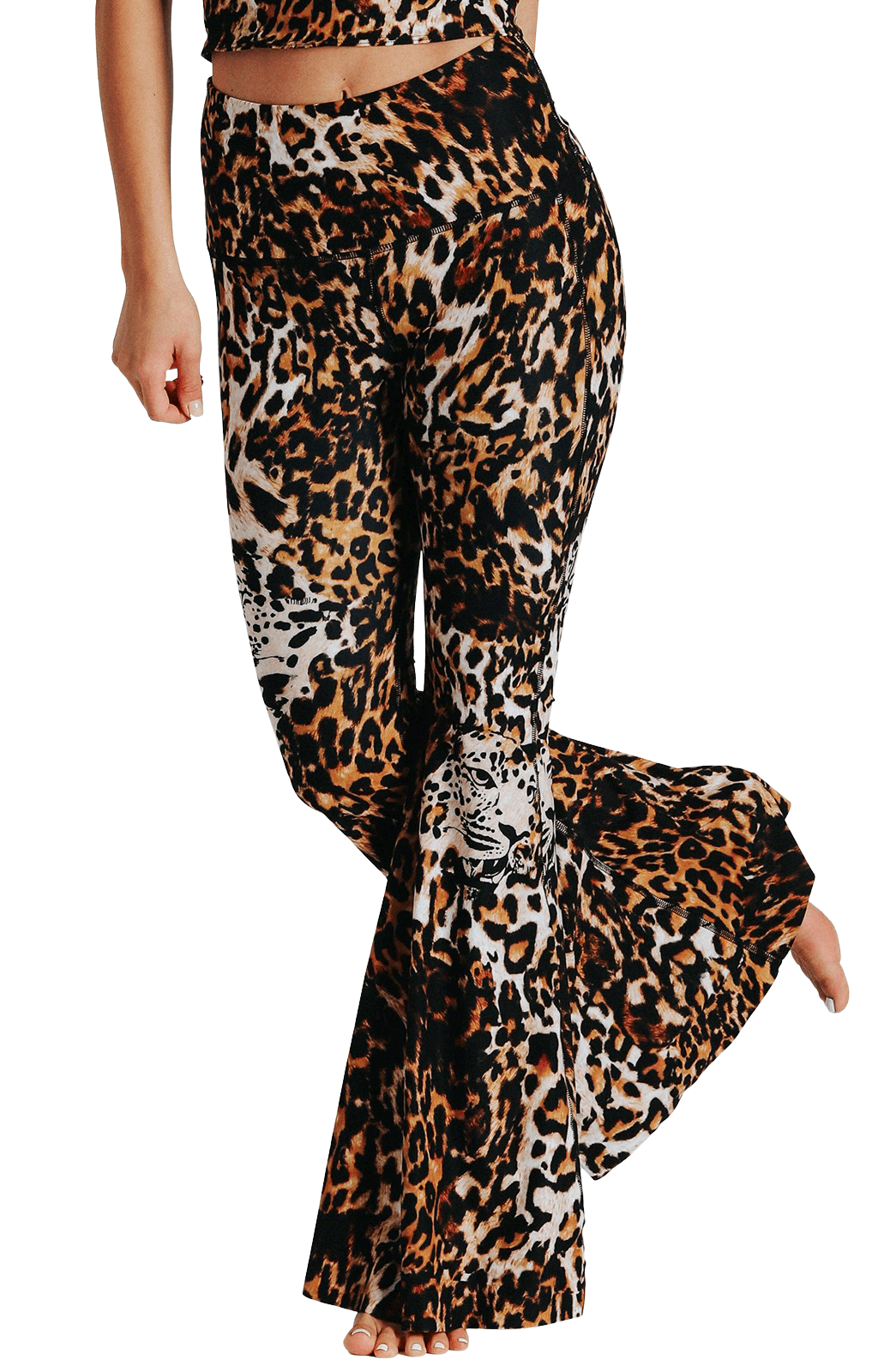 Yoga Democracy Wildcat Printed Bell Bottoms | Yoga Democracy | Evolve Fit Wear