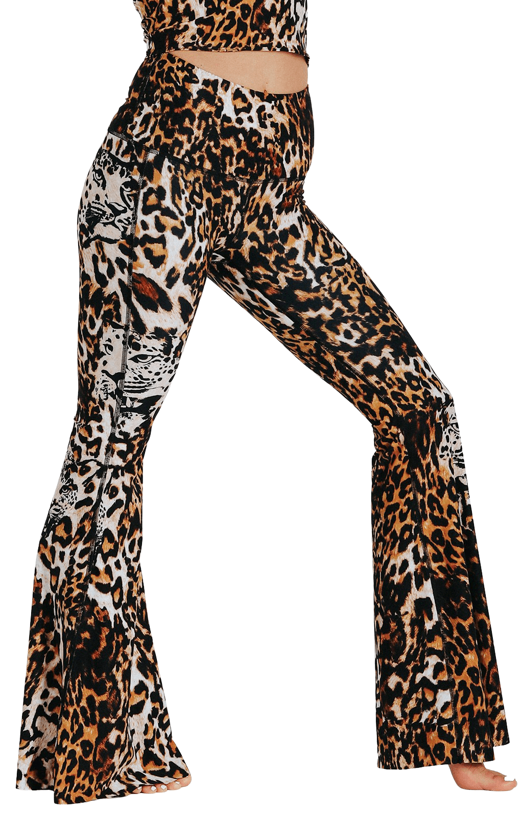 Yoga Democracy Wildcat Printed Bell Bottoms | Yoga Democracy | Evolve Fit Wear