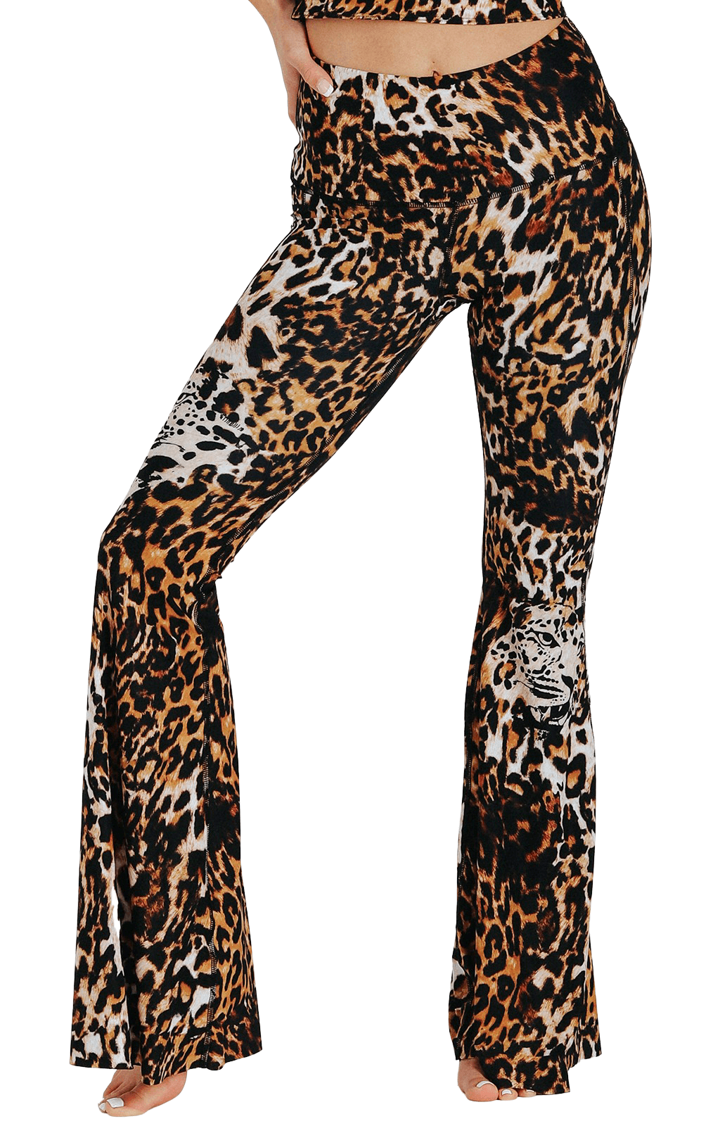 Yoga Democracy Wildcat Printed Bell Bottoms | Yoga Democracy | Evolve Fit Wear