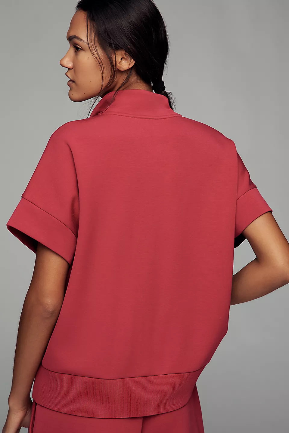Ritchie Sporty Short Sleeve Sweatshirt - Rich Raspberry
