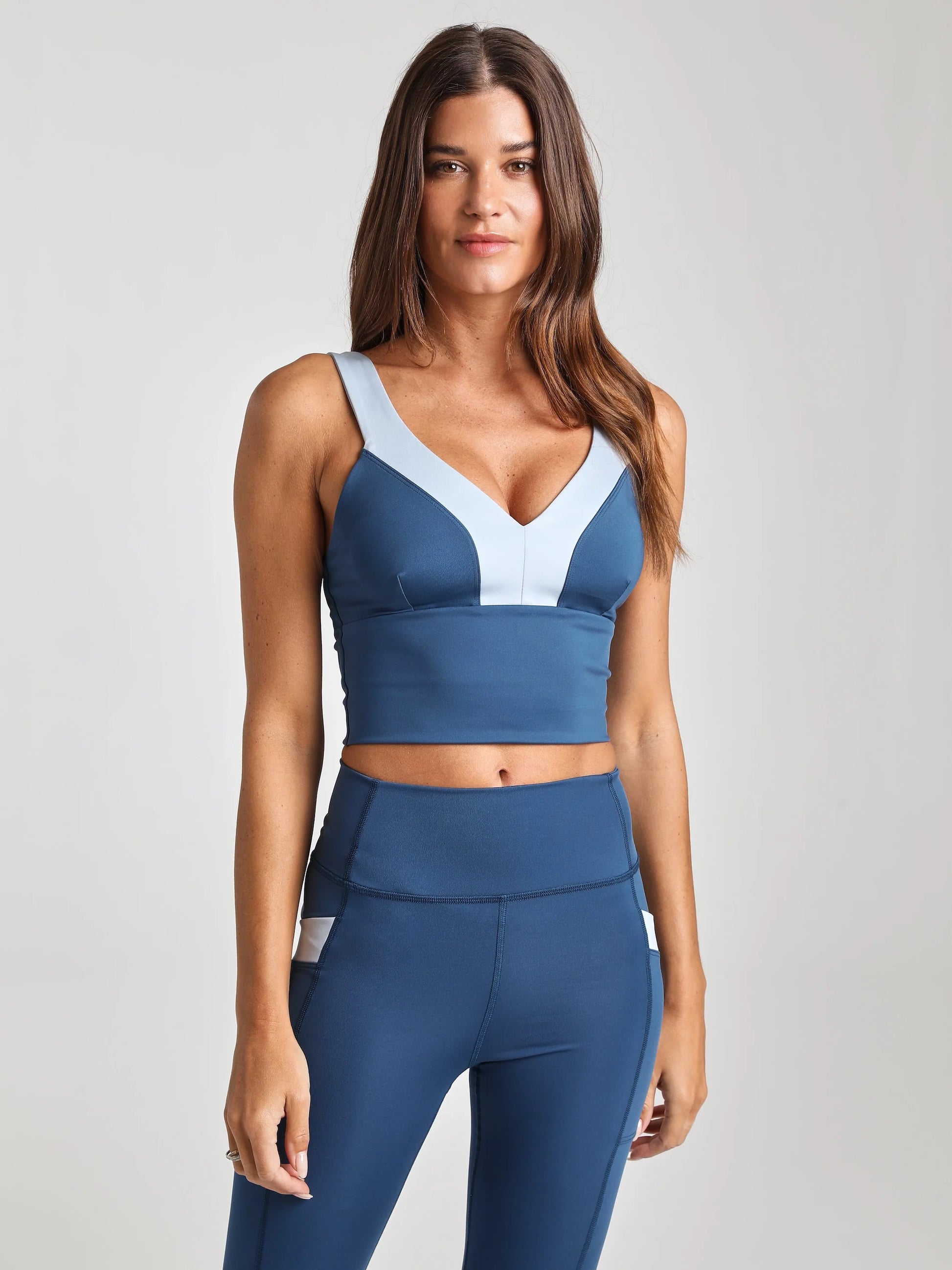 Showstopper Sculpted Bra - Midnight/Sea - Mist | Losano | Evolve Fit Wear