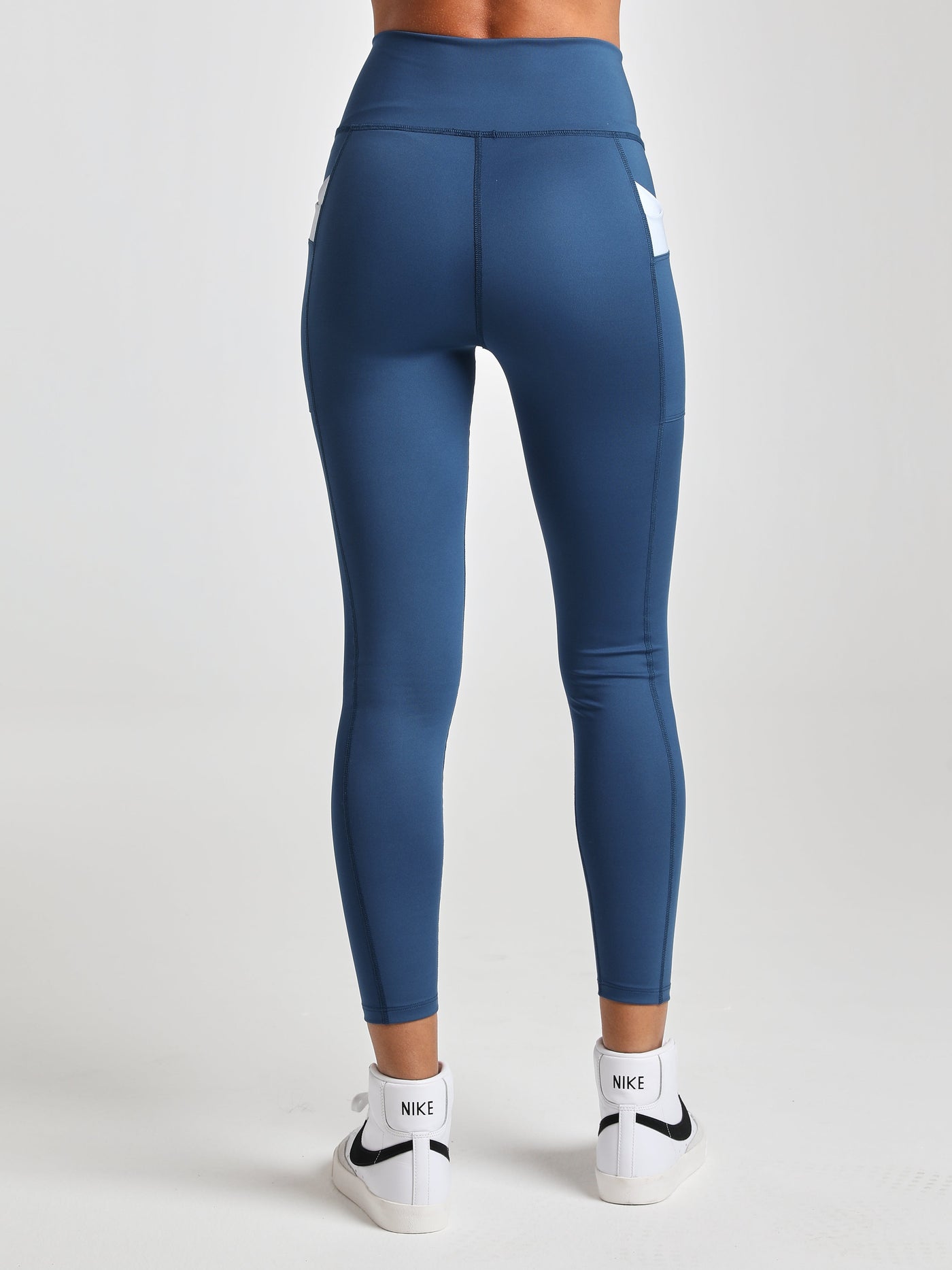 Criss-Cross Pocket Legging - Midnight/Sea-Mist