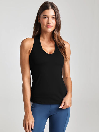 Keep You Cool Tank - Black | Losano | Evolve Fit Wear