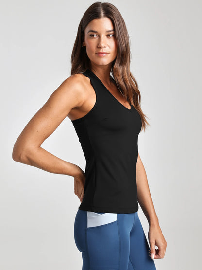 Keep You Cool Tank - Black | Losano | Evolve Fit Wear