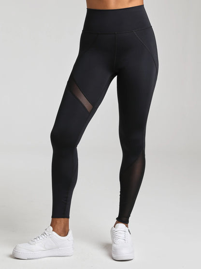 Mesh Panel Legging - Black | Losano | Evolve Fit Wear