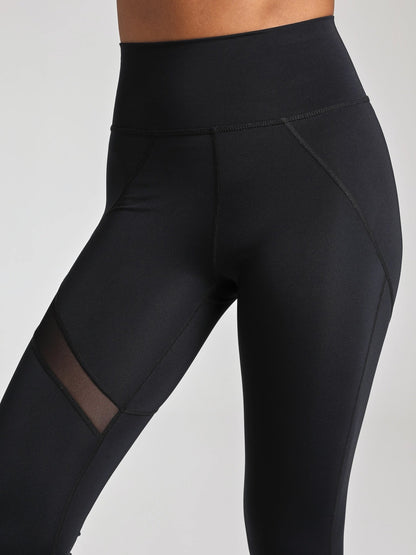 Mesh Panel Legging - Black | Losano | Evolve Fit Wear
