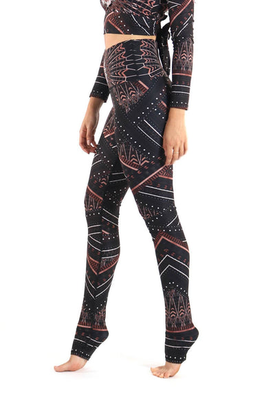 Humble Warrior Printed Yoga Leggings Side