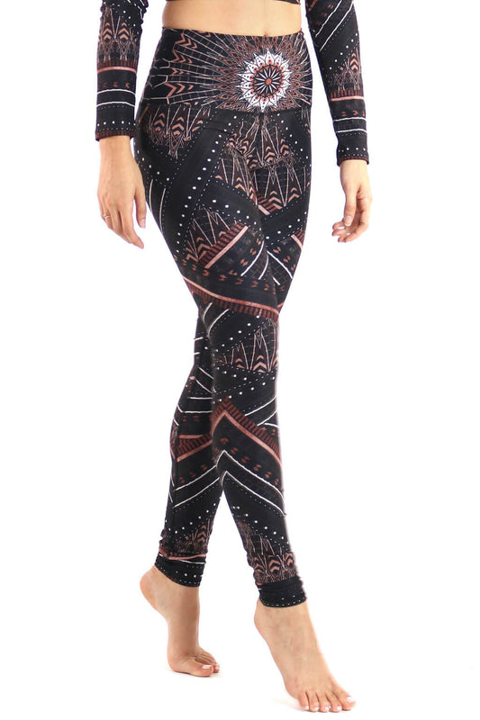 Humble Warrior Printed Yoga Leggings | Yoga Democracy | Evolve Fit Wear