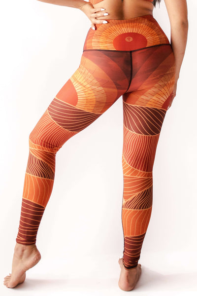 Light of Day Printed Yoga Leggings back