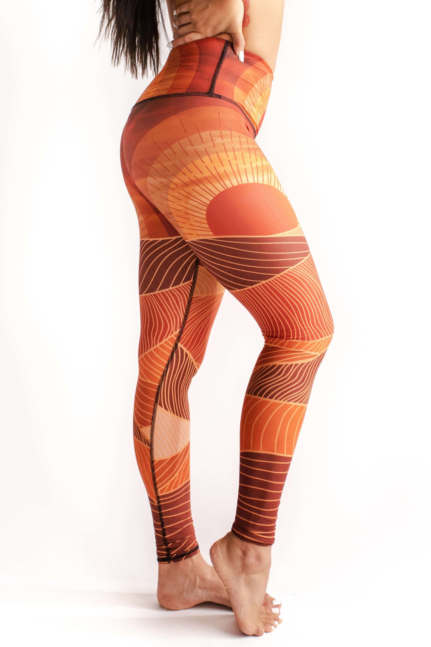 Light of Day Printed Yoga Leggings side