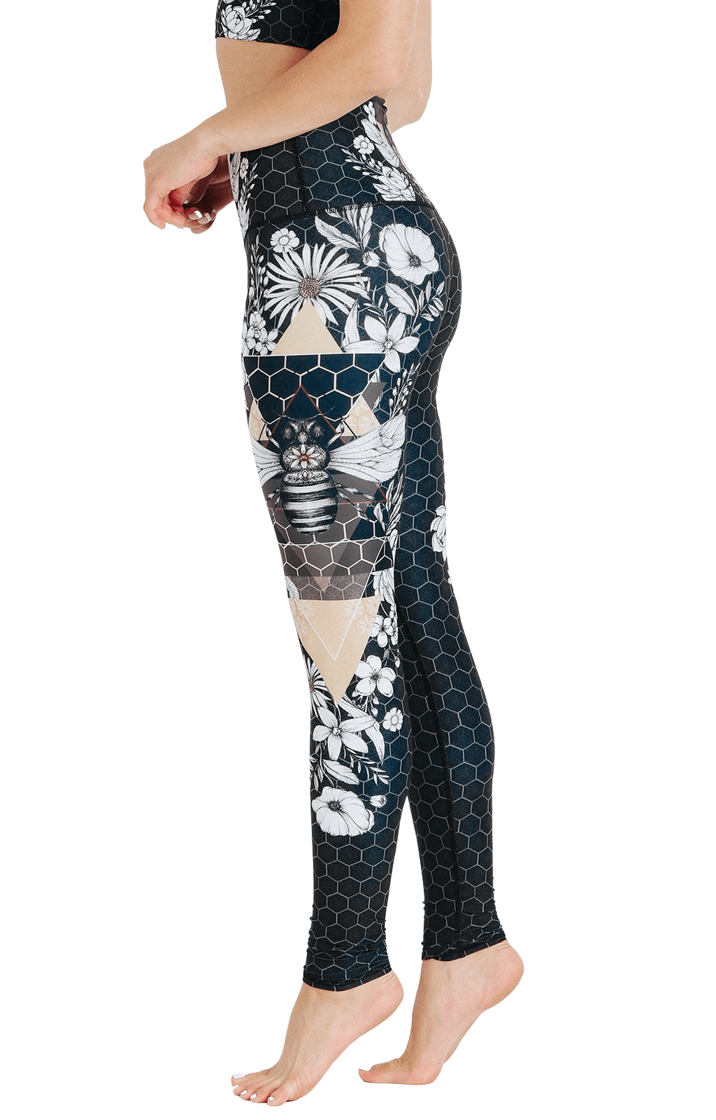 Beeloved Blackout Printed Yoga Legging Left