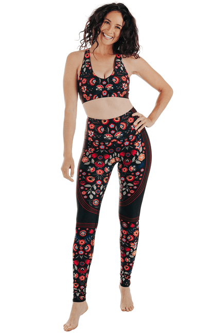 Folklore Printed Yoga Leggings | Yoga Democracy | Evolve Fit Wear