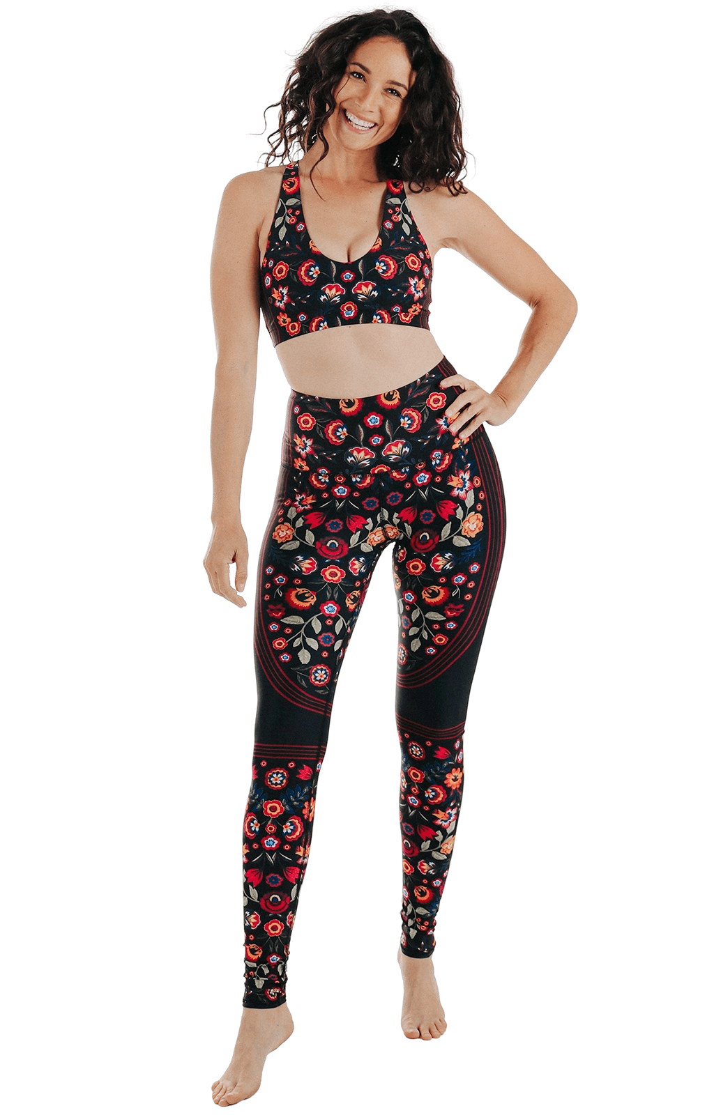 Folklore Printed Yoga Leggings full