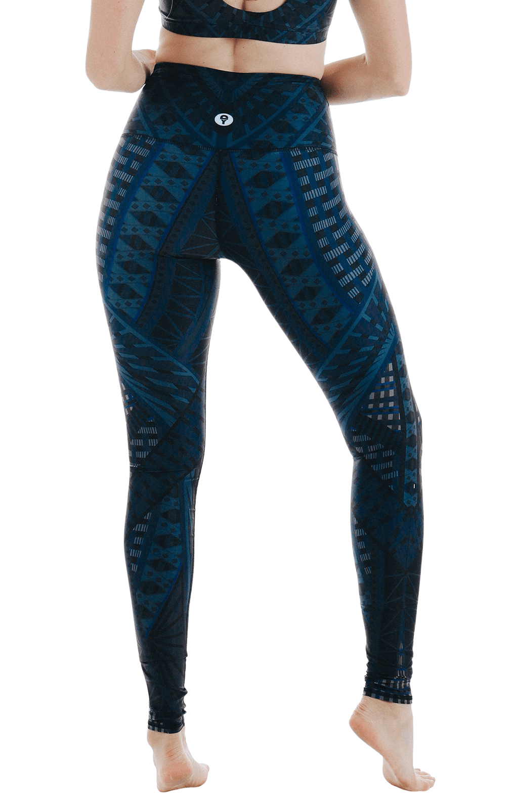 Warrior One Printed Yoga Leggings Back