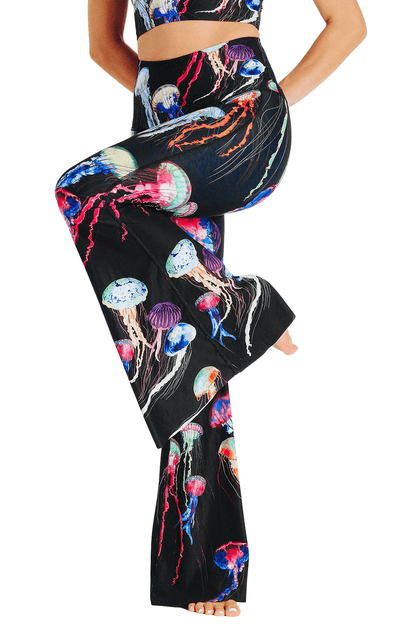 Electric Flow Printed Bell Bottoms Lefted