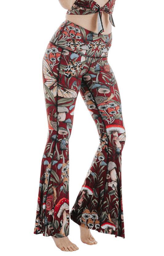 Fun Gal Printed Bell Bottoms | Yoga Democracy | Evolve Fit Wear