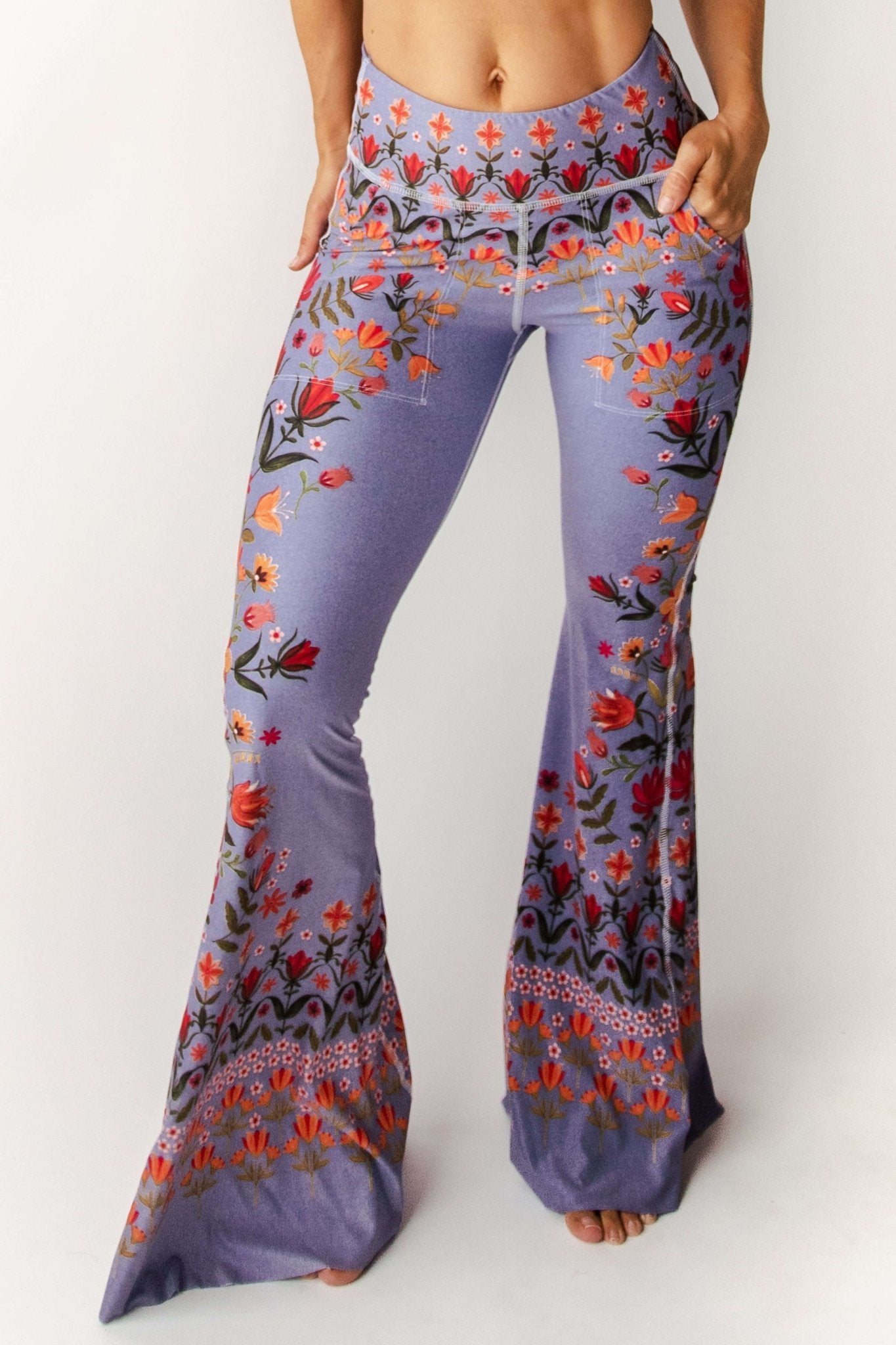 Bell Bottoms 2.0 in Lavender Love | Yoga Democracy | Evolve Fit Wear