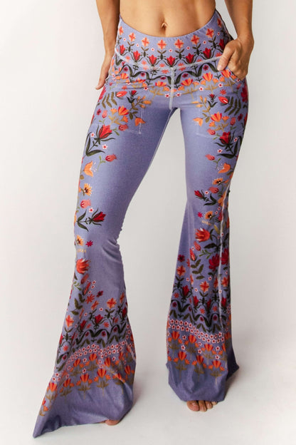 Bell Bottoms 2.0 in Lavender Love | Yoga Democracy | Evolve Fit Wear