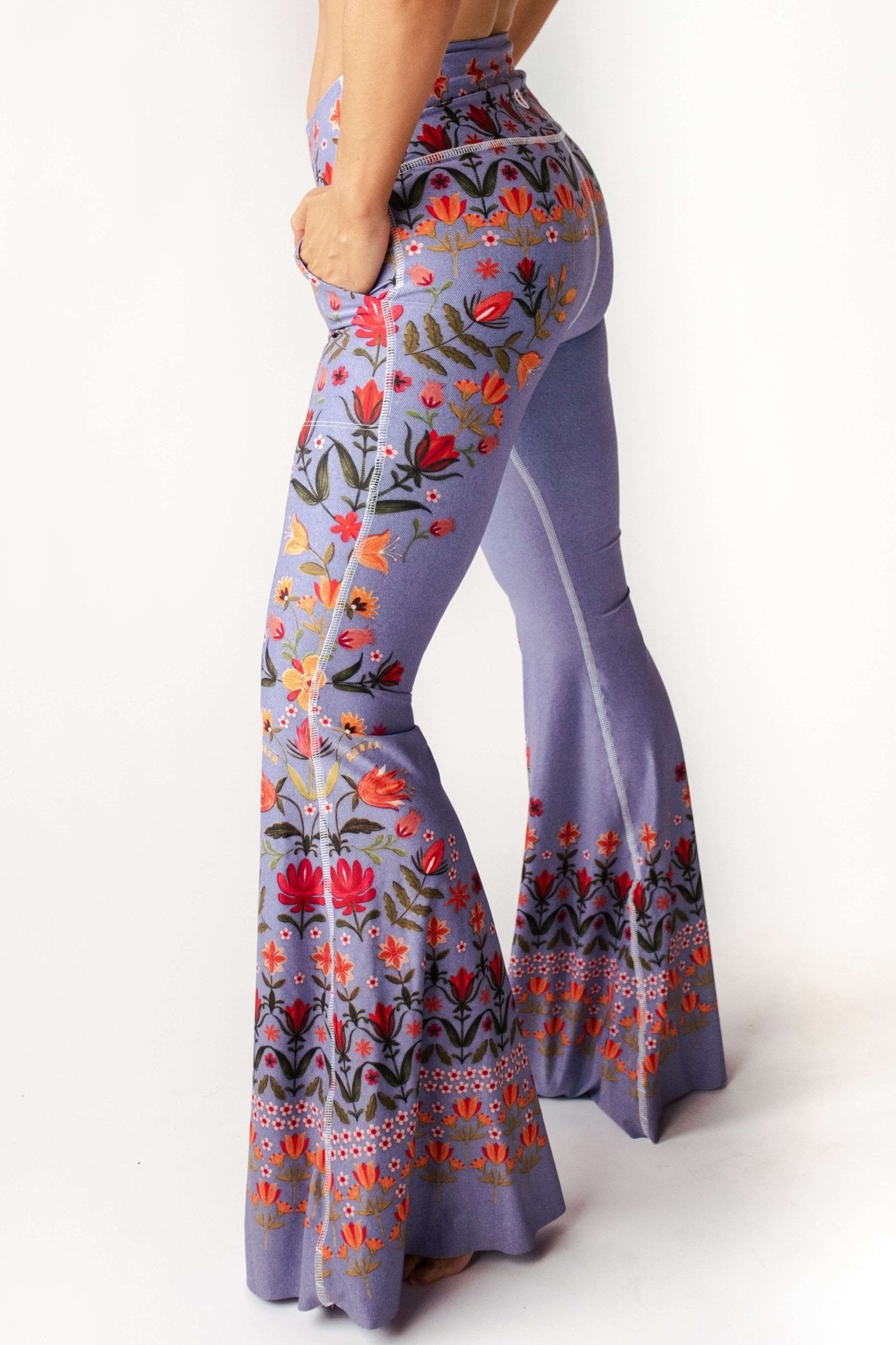 Bell Bottoms 2.0 in Lavender Love | Yoga Democracy | Evolve Fit Wear