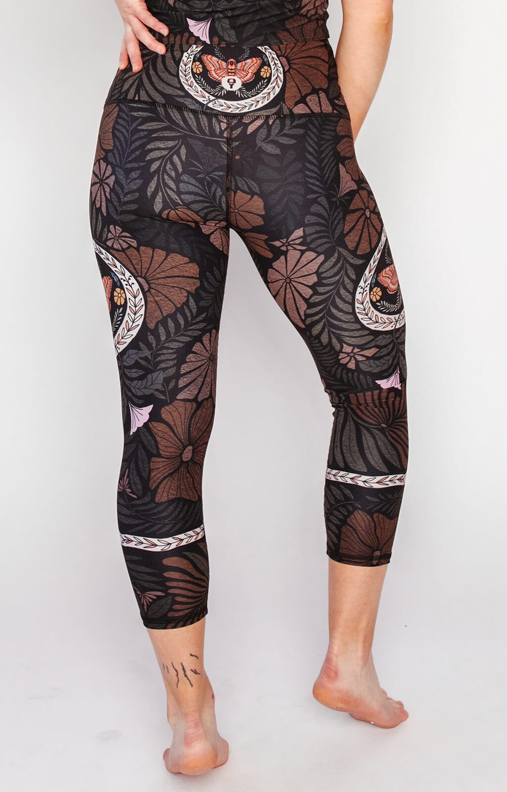 Ouroboros Printed Yoga Crops | Yoga Democracy | Evolve Fit Wear