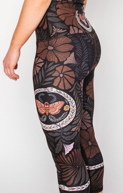 Ouroboros Printed Yoga Crops | Yoga Democracy | Evolve Fit Wear