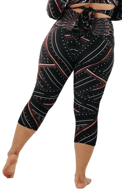 Humble Warrior Printed Yoga Crops | Yoga Democracy | Evolve Fit Wear