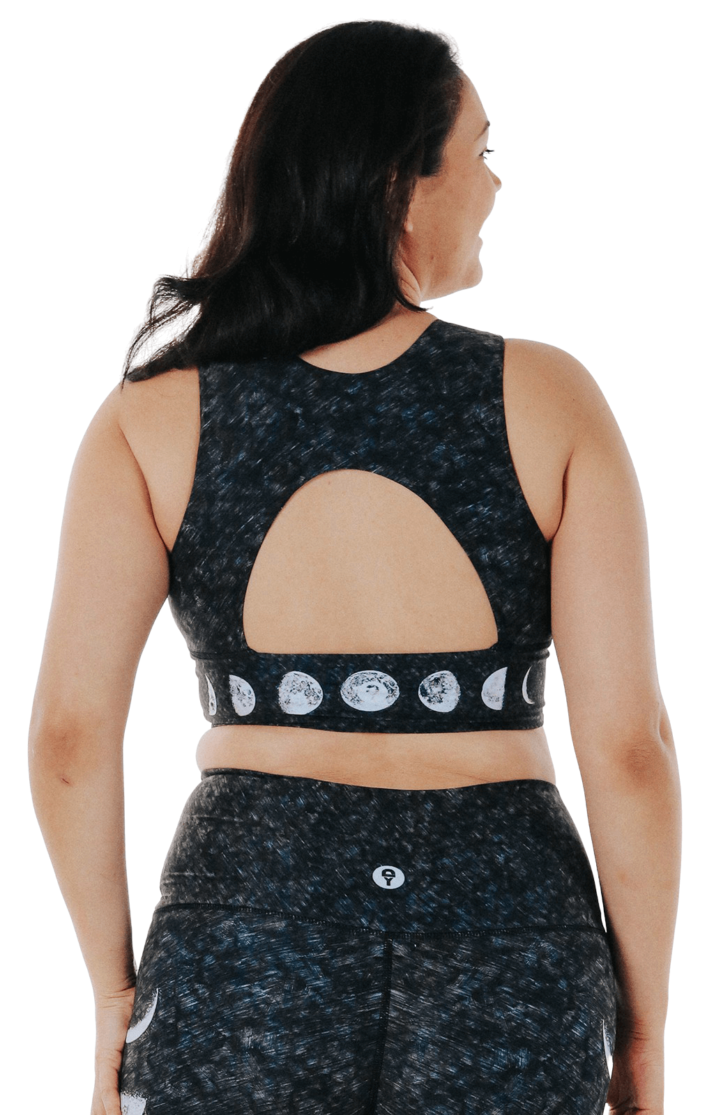 Free Range Sports Bra in Just a Dark Moon Phase Plus Size