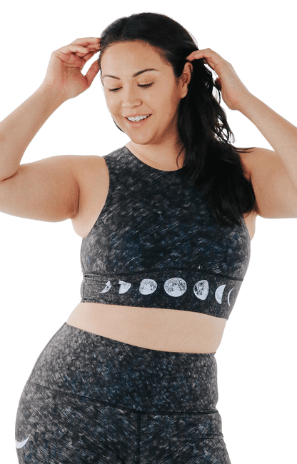 Free Range Sports Bra in Just a Dark Moon Phase | Yoga Democracy | Evolve Fit Wear