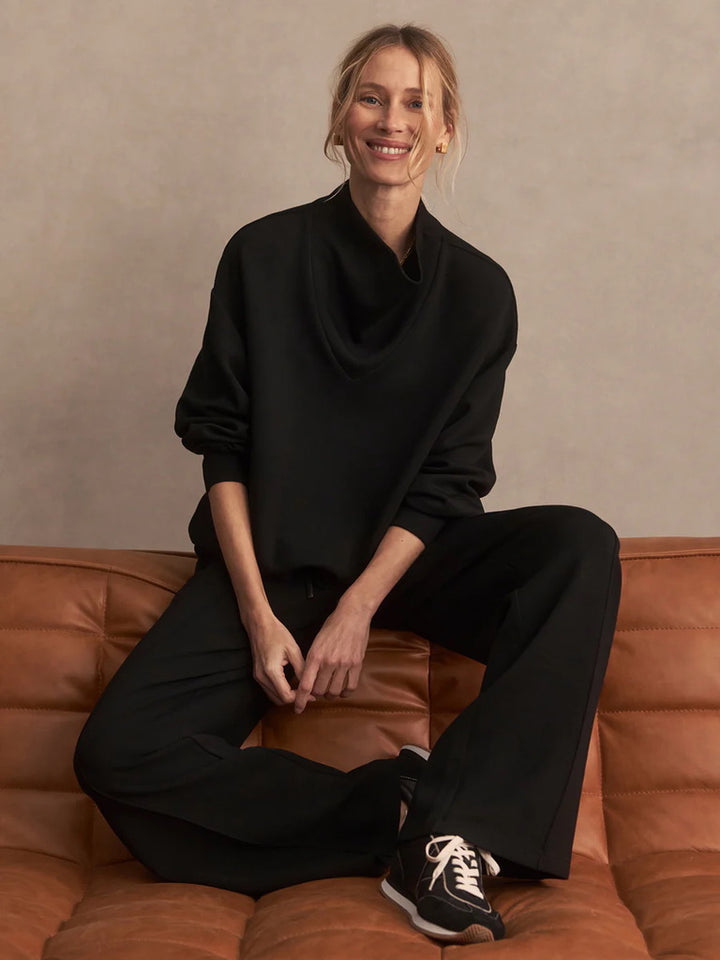 Betsy Lightweight Oversized Sweatshirt - Coffee Bean