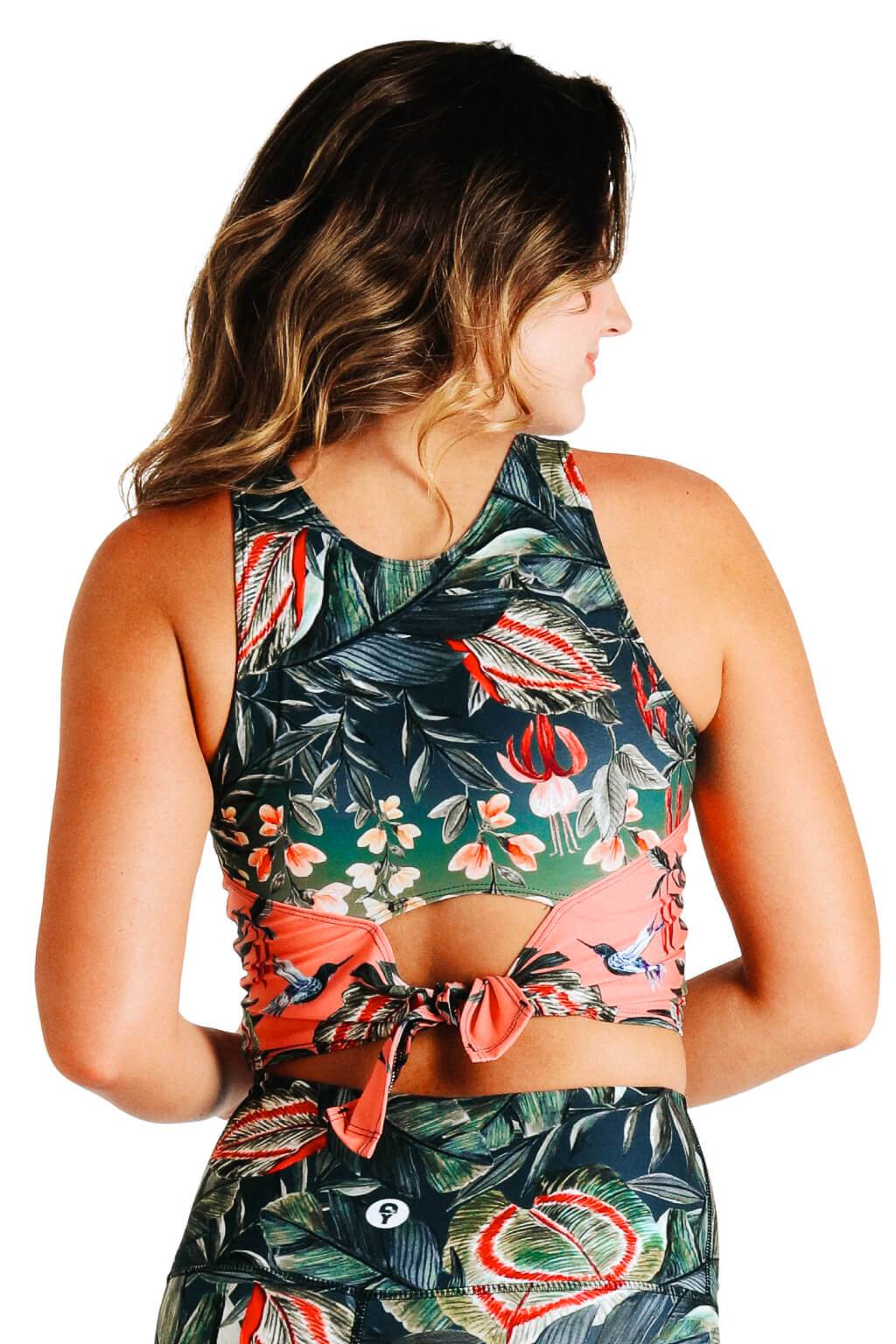 Reversible Knot Top in Feeling Ferntastic | Yoga Democracy | Evolve Fit Wear