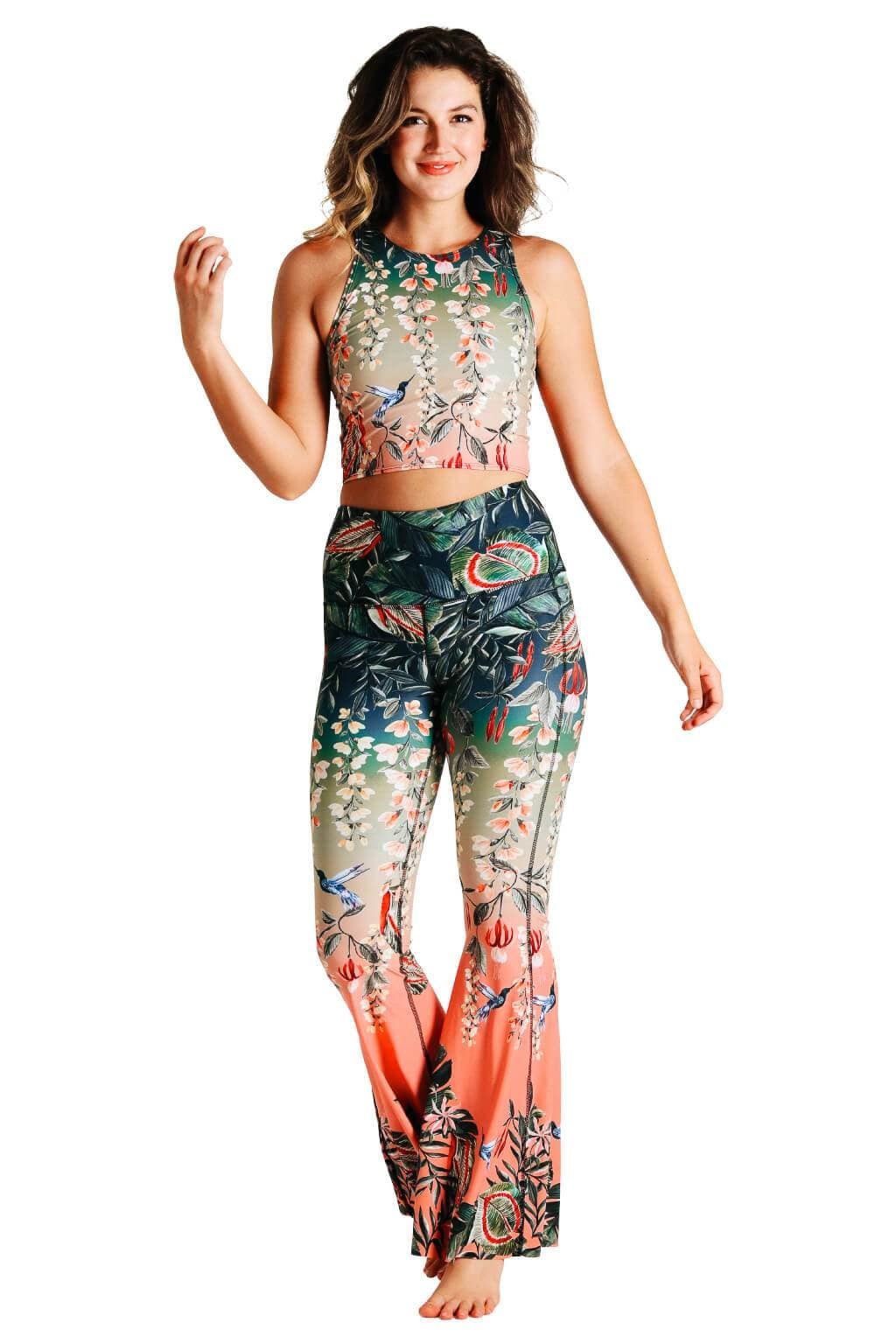 Reversible Knot Top in Feeling Ferntastic | Yoga Democracy | Evolve Fit Wear